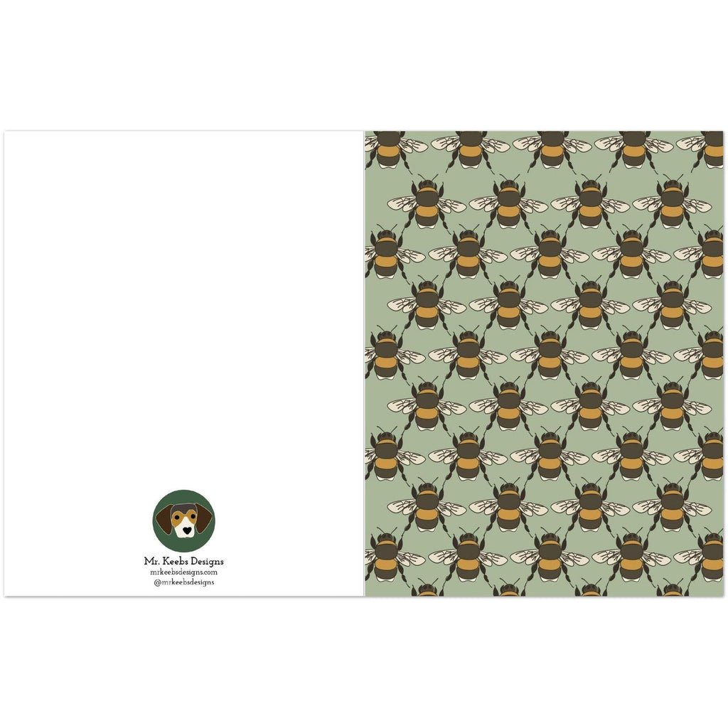 Whimsical Bees Greeting Cards, Set of 10