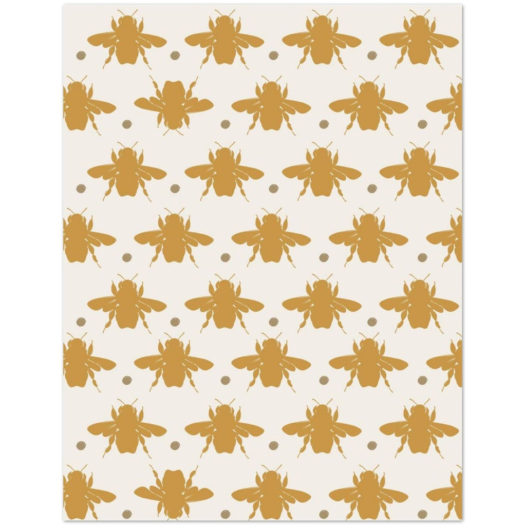 Golden Bees Greeting Card Set – Vintage Charm