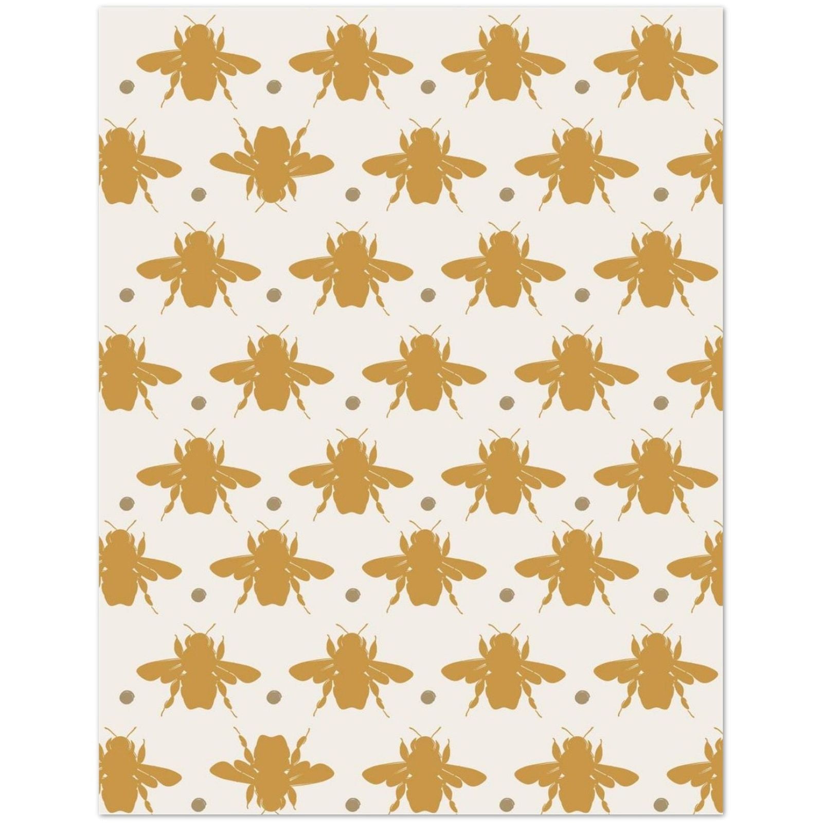 Golden Bees Greeting Card Set – Vintage Charm