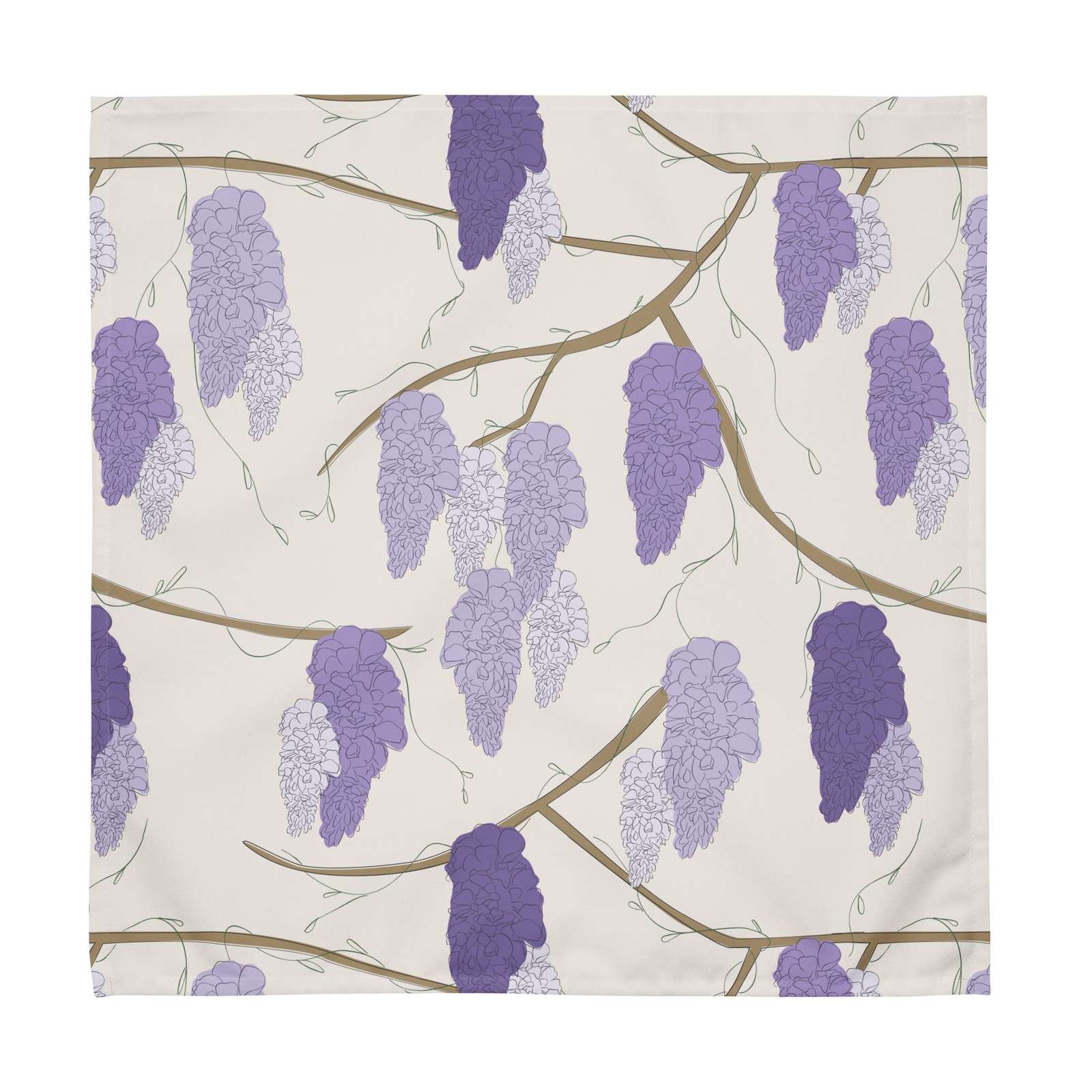 Cloth napkin set in Wisteria Trail Ivory – broadcloth dining linen